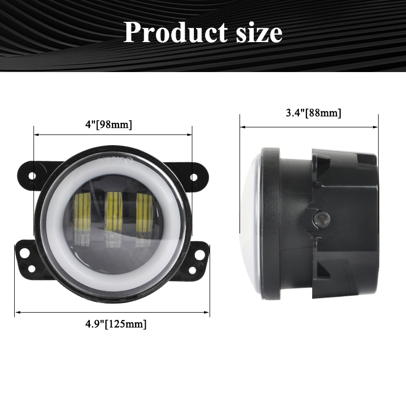 Круглая светодиодная противотуманная фара 4 дюйма для авто