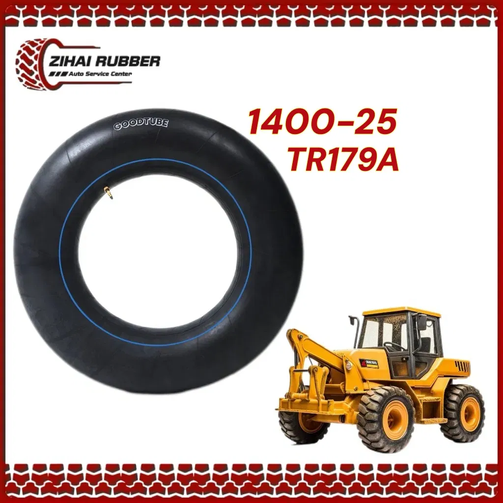 Big Size OTR 1400-25 Tr179A Valve Industrial Tyre off-The-Road Engineering Vehicle Wheels Spare Parts Loader Butyl Natural Rubber Tire Inner Tube with DOT