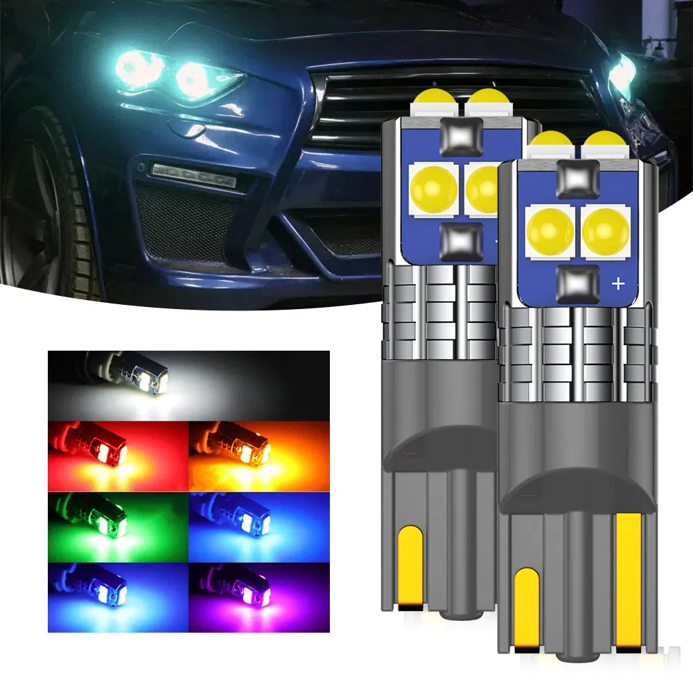 Светодиодные лампы BKR T10 W5W для авто, 6SMD