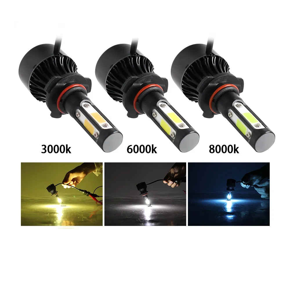 Светодиодные лампы H7/9006/H11/9005 4-сторонние, 3000K-8000K