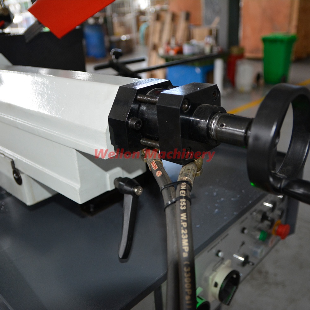 BS-315GH Metal Cutting Band Saw with Hydraulic Rise and Down Gear Drive Miter Bandsaw Machine