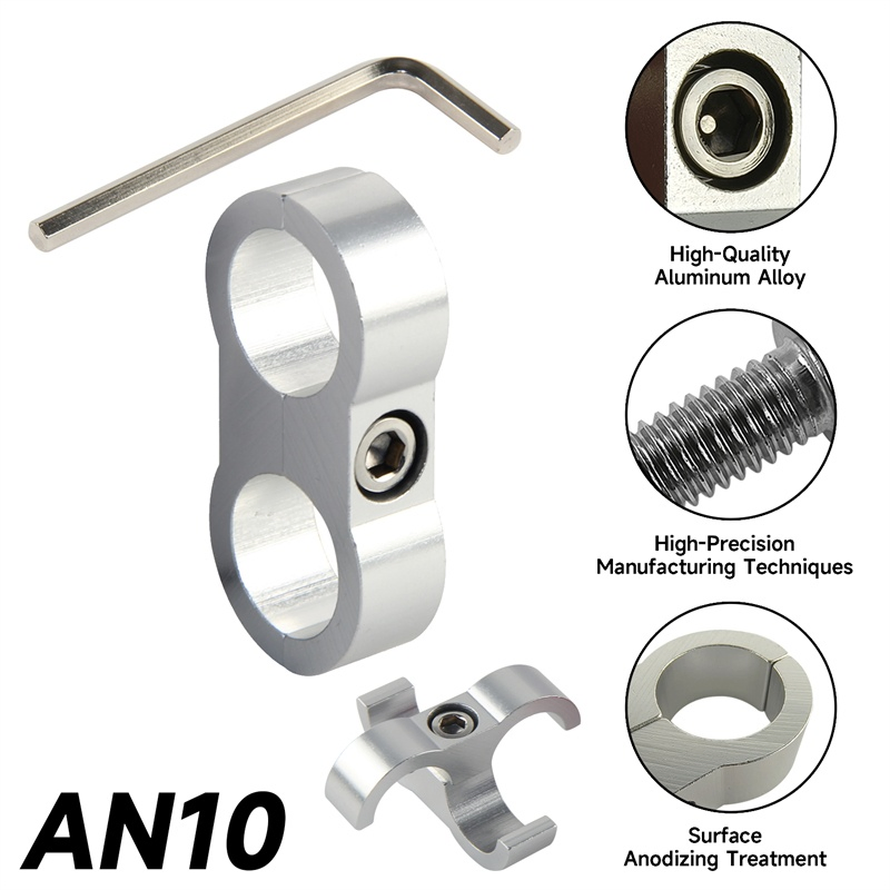 Кронштейн для топливных шлангов 4AN-12AN, 4 шт, алюминий