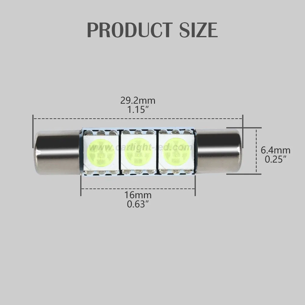 Светодиодная лампа для номерного знака 29mm Ice Blue