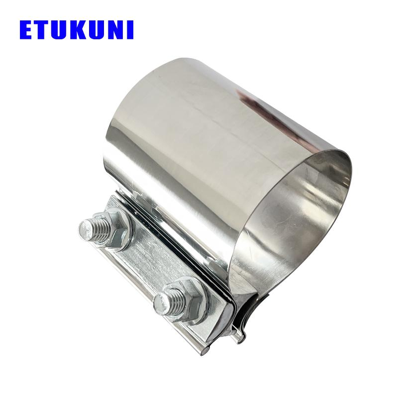 High-Strength Stainless Steel Car Exhaust Pipe Clip Muffler Sleeve Adjustable Auto Duct Hose Clamp Fasteners