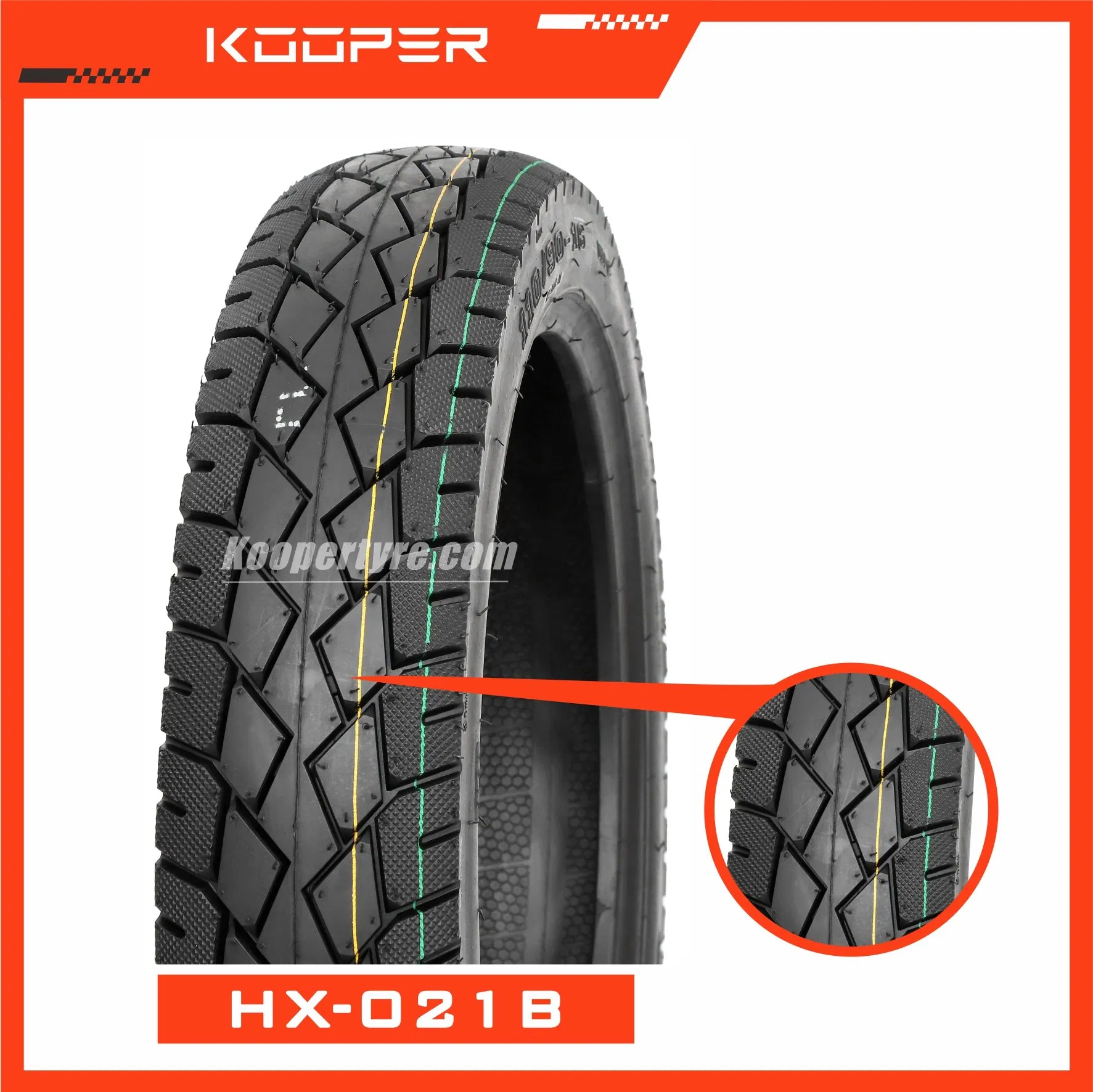 Мотошина KOOPER 8PR 110/90-16 бескамерная