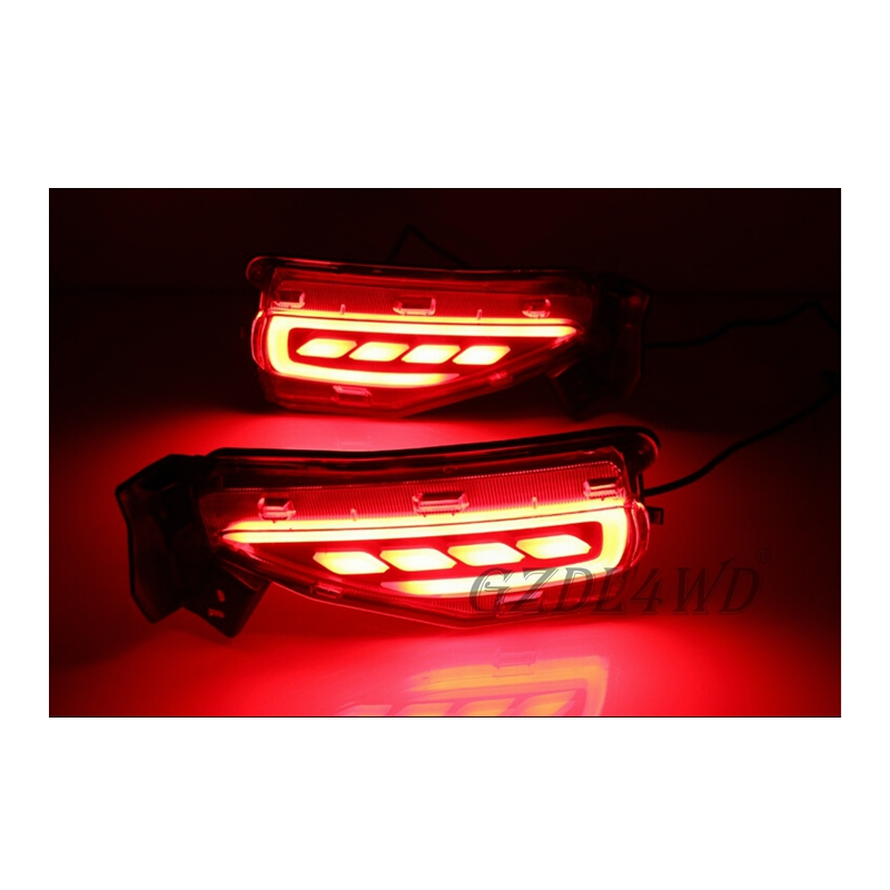 Задние светодиодные противотуманные фары для Toyota Fortuner 2016-2019
