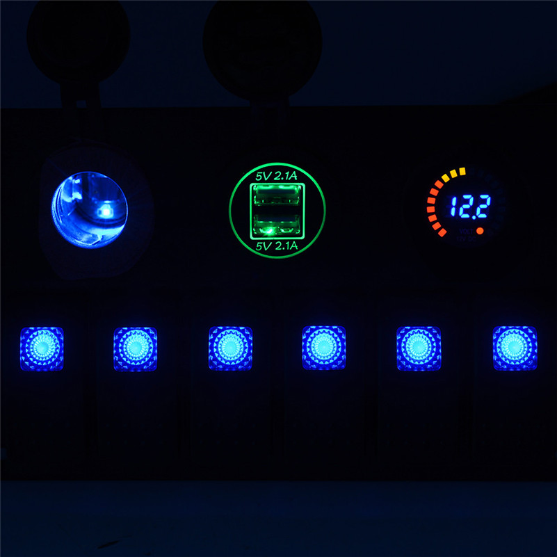 Панель переключателей 6 гнезд для мотоцикла