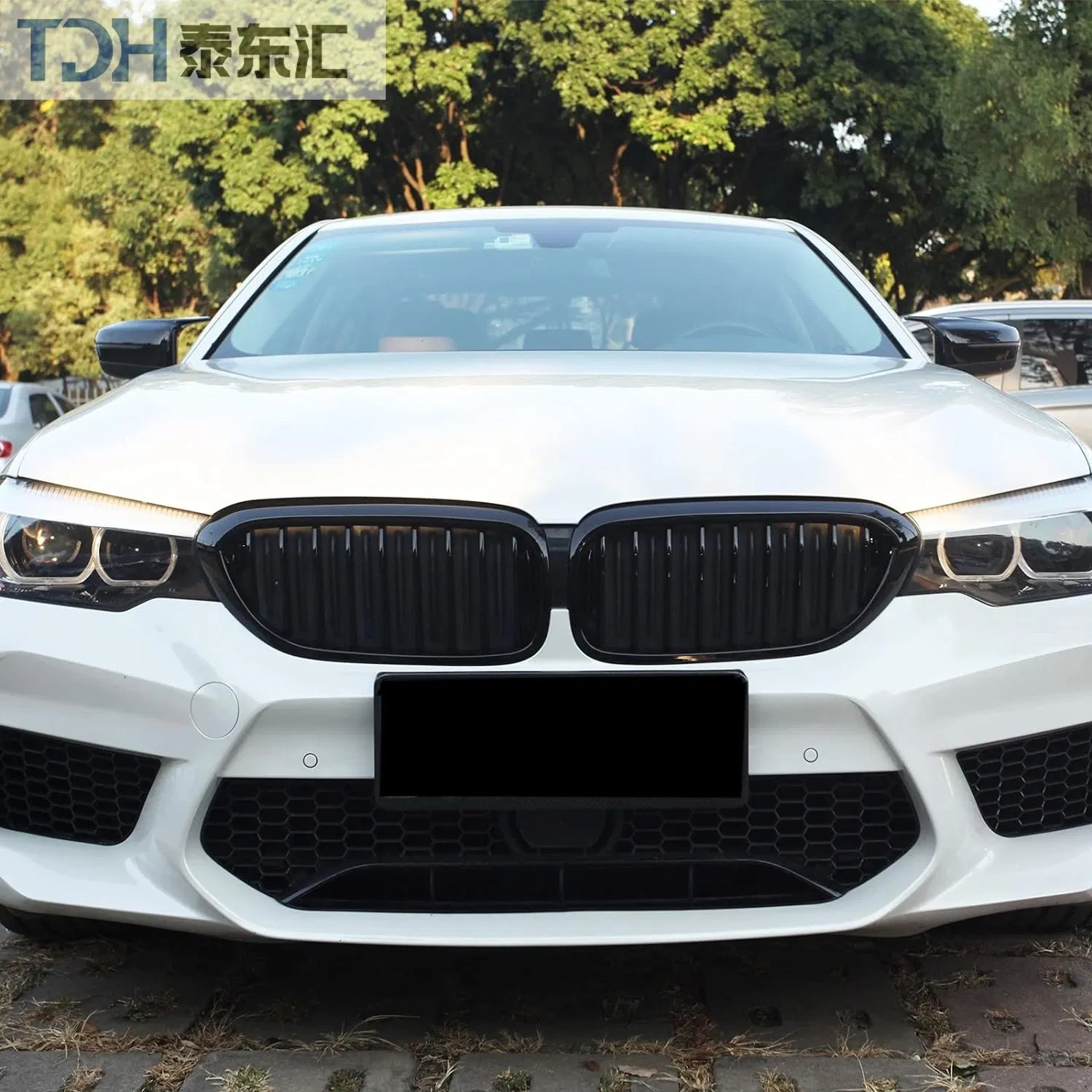 Декоративная накладка на решетку радиатора BMW 5 серии G30