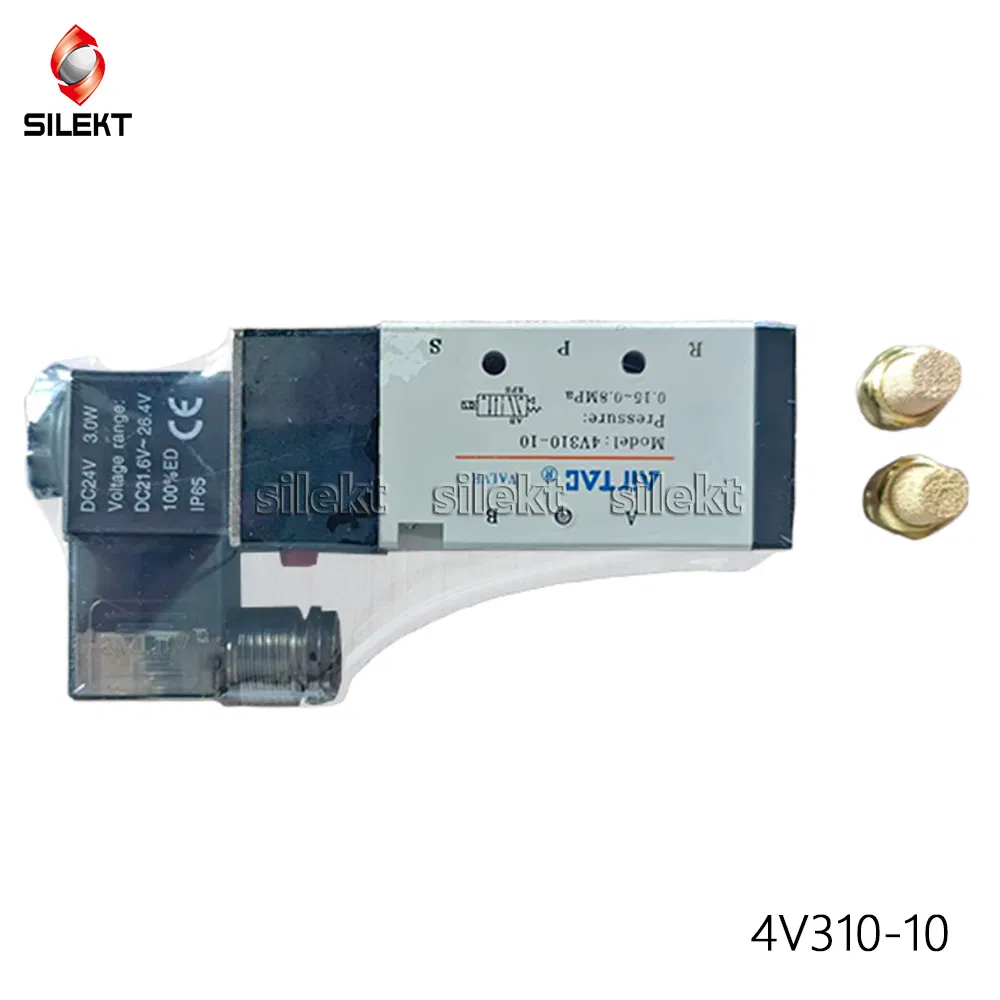 4V Series 5/2 Way 4V310-10 Single Electric Control Solenoid Valve