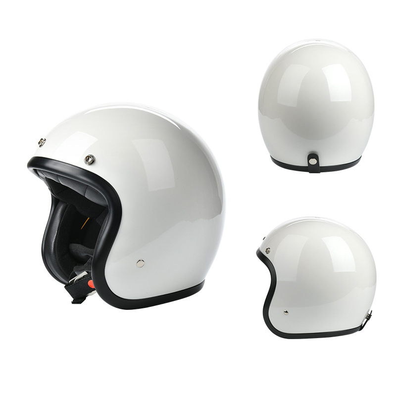 Ретро мотошлем открытый 3/4, классический, Myee