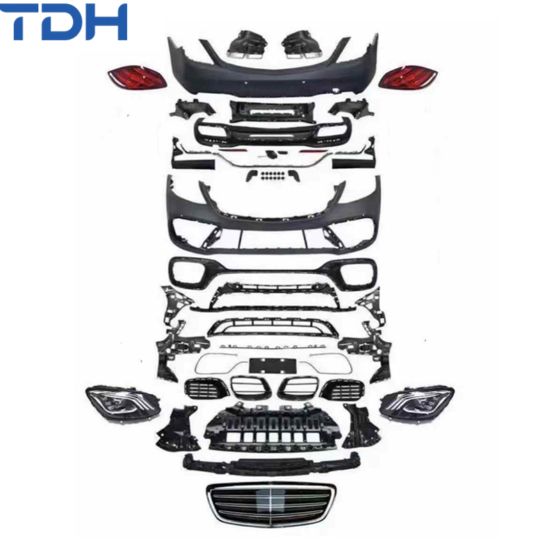 Full Body Kit for 2019+ Mercedes Benz S Class W222 Modified to S63 Amg Body Kit with Headlight Taillight