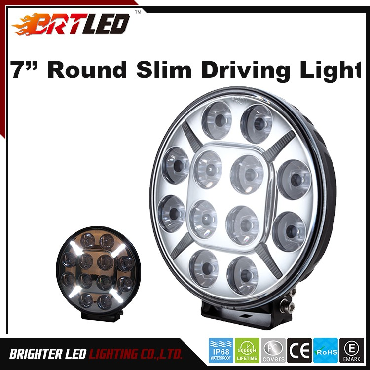 Круглый внедорожный прожектор 7 дюймов, 60Вт, янтарный