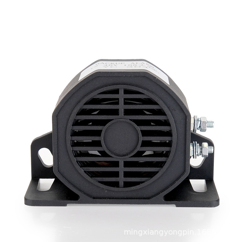 12V 48V 80V Heavy Duty Truck Alarm Siren 107dB Reverse Horn Bibi Buzzer Warning Back-up Alarm for Forklift Engineering Excavator