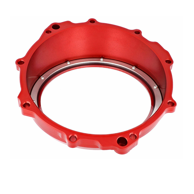 CNC Racing Hydraulic Control 6061 Billet Anodized Oil Bath Clear Clutch Cover