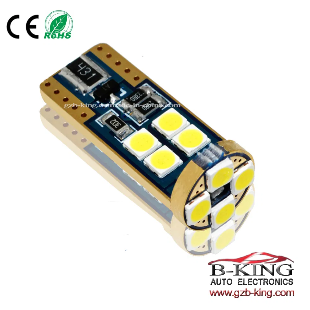 Лампочка T10 Canbus White 3030 SMD, 12 шт