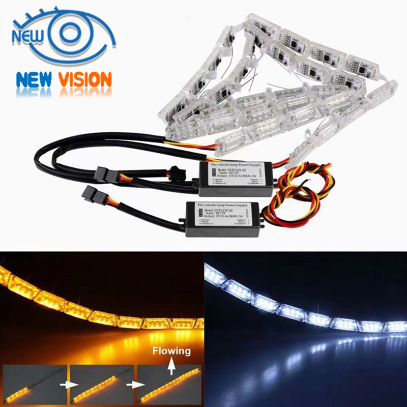 Светодиодные фары с водным эффектом и телескопическим креплением