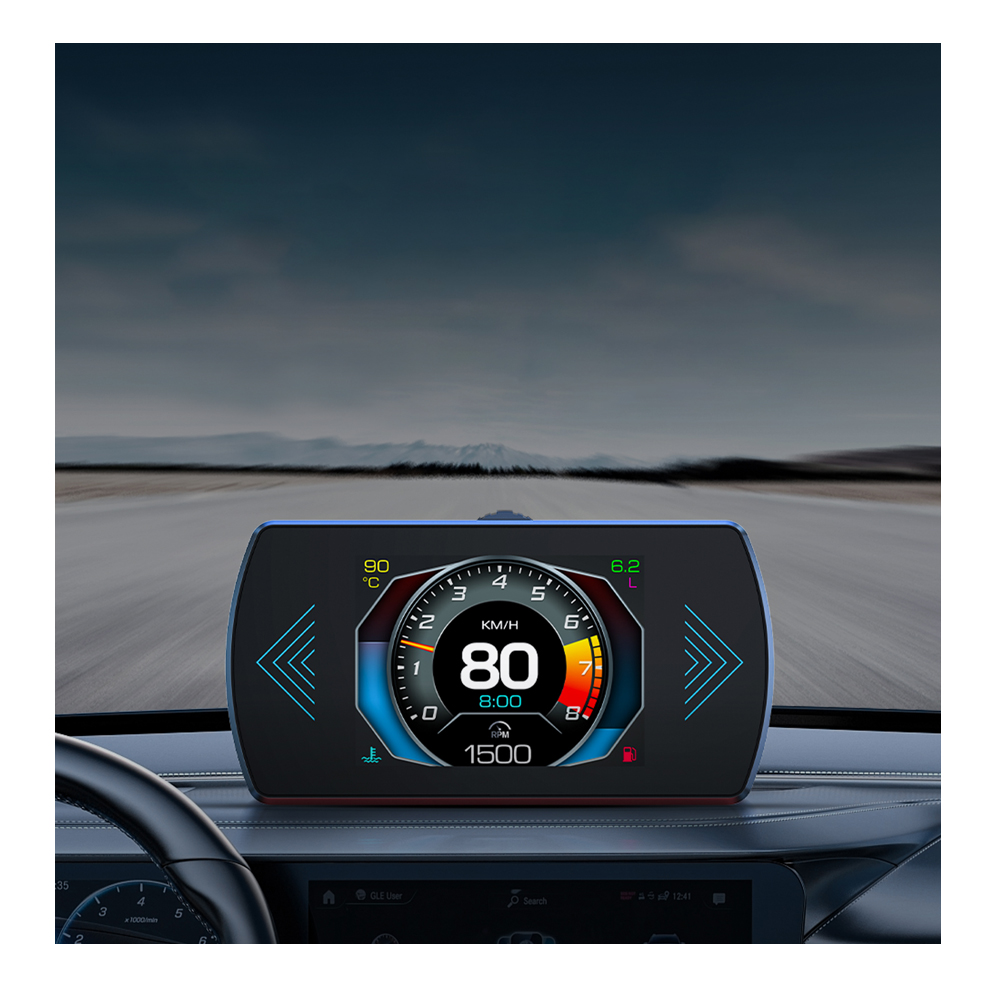 HUD P12 – автомобильный диагностический сканер OBD2 с проекцией на лобовое стекло