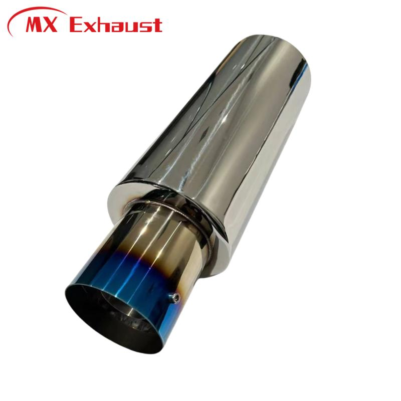 Глушитель выхлопной HKS 2.5'' вход 4'' выход, синий титан