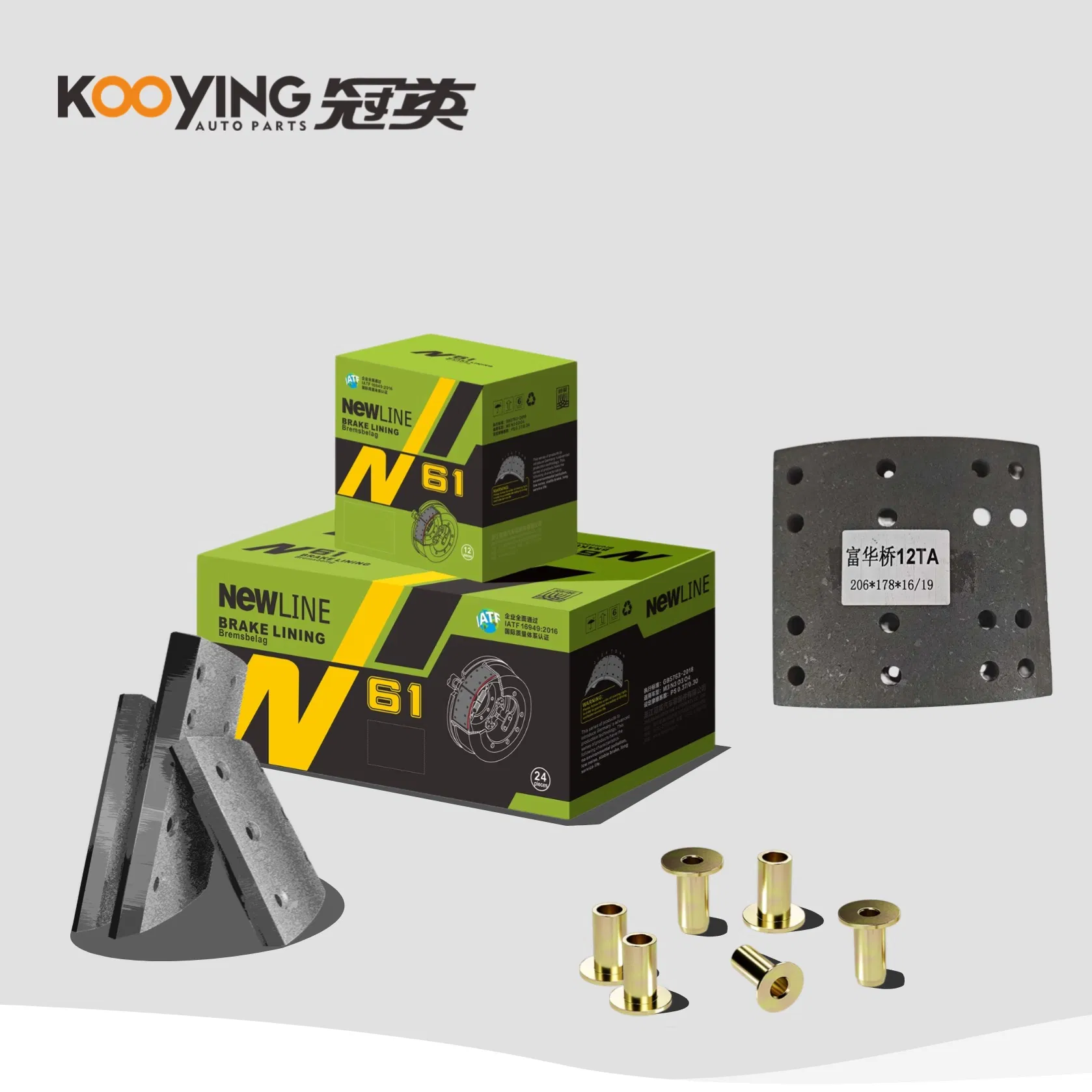 Factory Price Semi Metal Ceramic Auto Parts Truck Parts 4515 for Fuwa 13t Brake Lining for BPW