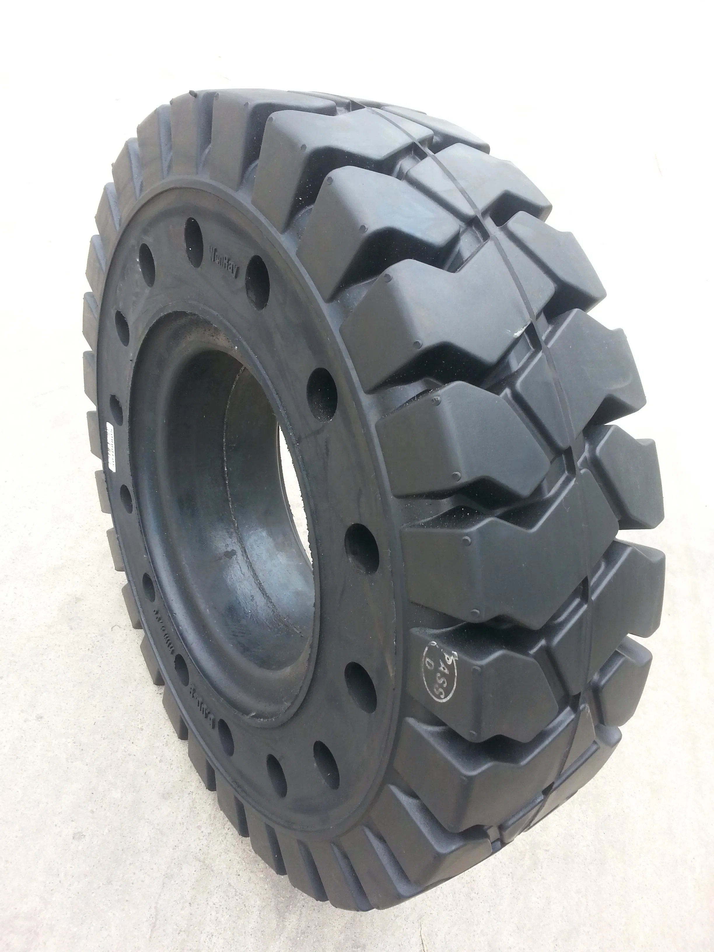Forklift Cushion Pneumatic Solid Tire with Rim 5.00-8 6.00-9 6.50-10 18X7-8 7.50-15 16X6-8 23X9-10 27X10-12 200/50-10 300-15