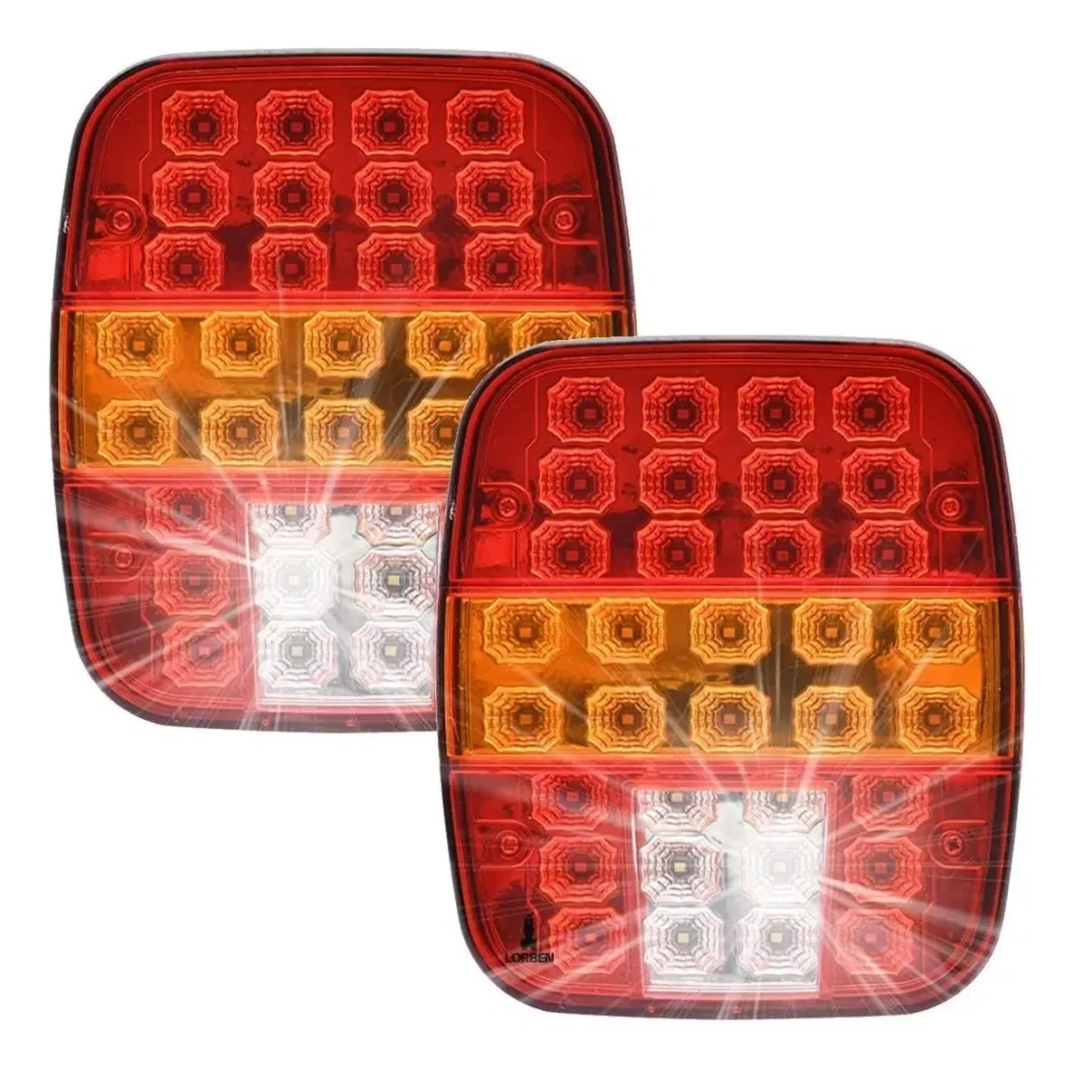 High Quality 12V 24V Truck Trailer for Wrangler Multi-Function LED Reverse Light Brake Light Indication Rear Lamp for Lorry