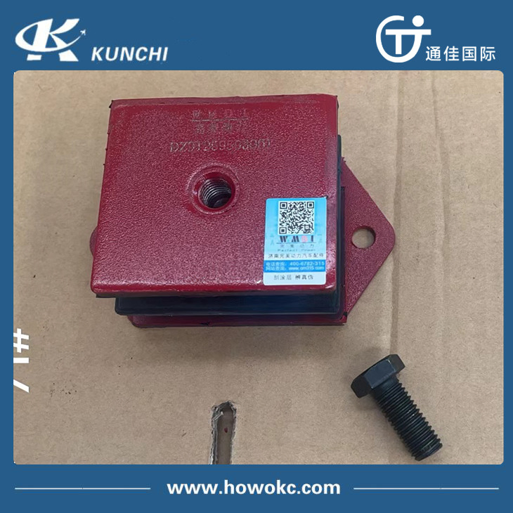 Передняя резиновая опора двигателя Shacman Delong DZ9114593001