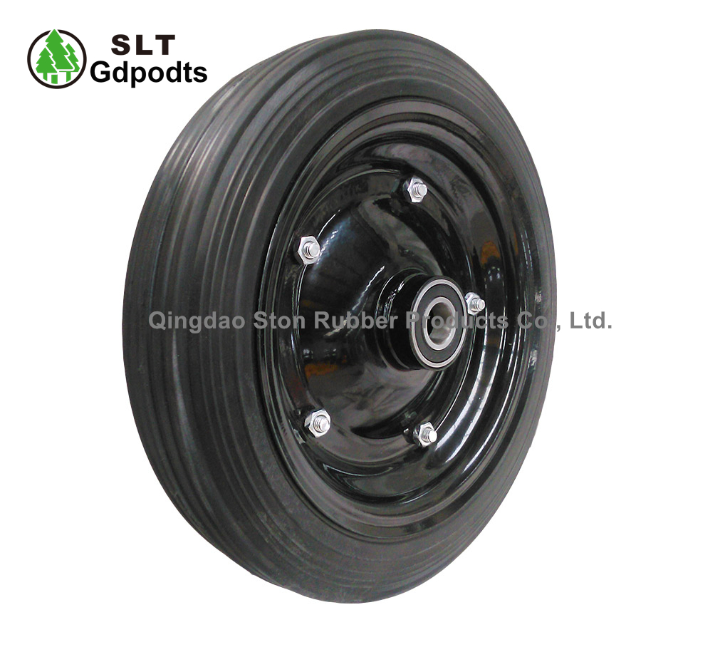 12-дюймовое цельнолитое резиновое колесо
