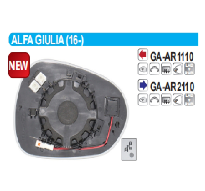 High-Quality Left and Right Heated Mirrors for Toyota Bz4X (2022-later)