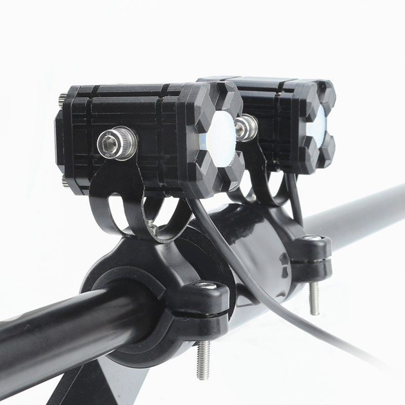 Versatile Nei M12 LED Motorcycle Light with 20W, Red Demon, White & Yellow Strobe, Blue Tail Light