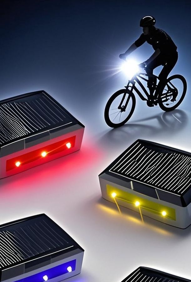LED Tail Light Motorcycle Safety Warning Anti-Collision Lights Magnetic Sensoralarm Lights