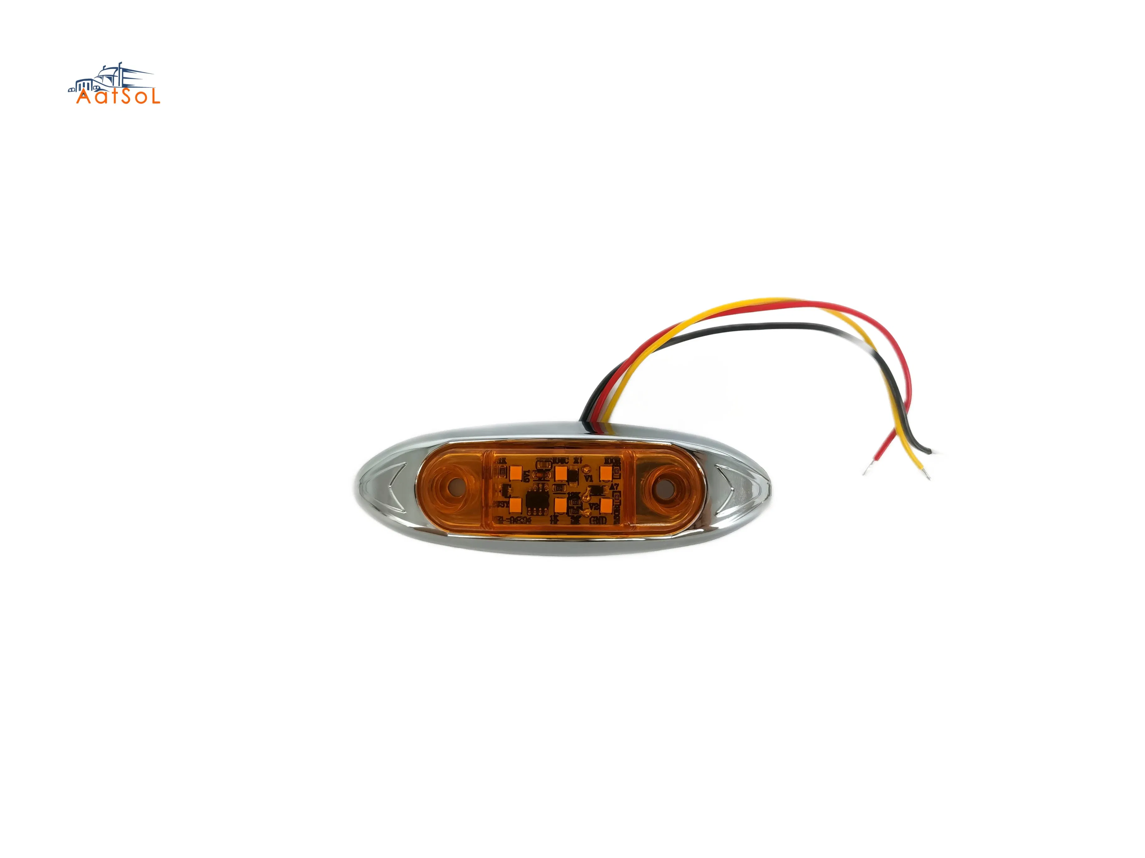 Боковой светодиодный габаритный фонарь для грузовиков и прицепов, красный