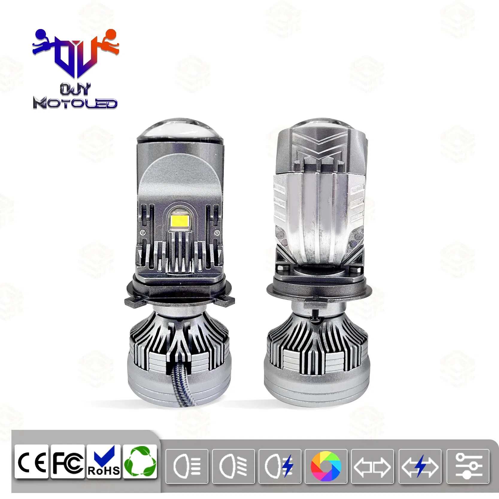 IP68 Waterproof LED Car Universal Headlight Kit, Paired with Externally Driven High Brightness LED Headlights