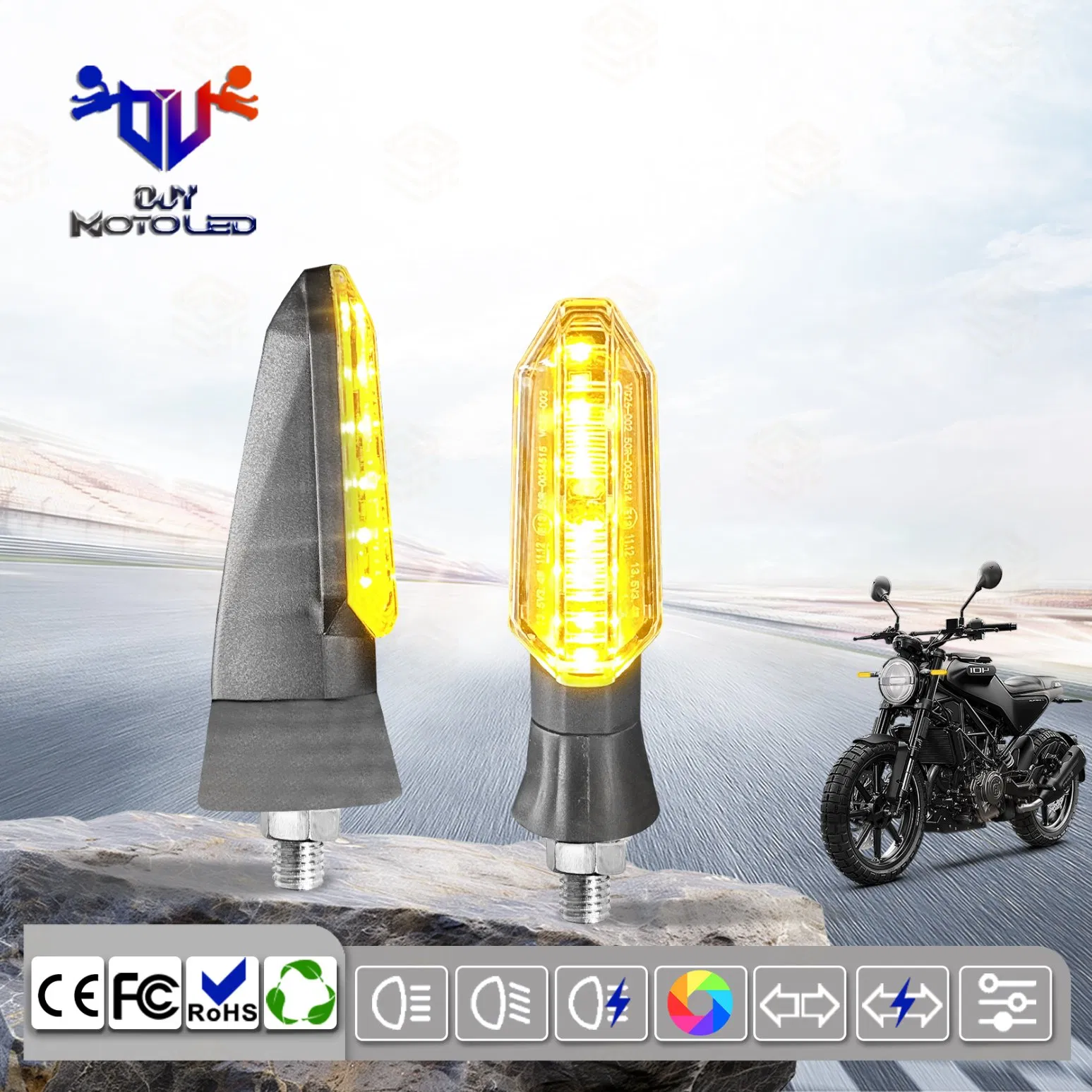 Сверхъяркий антивибрационный светодиодный поворотник