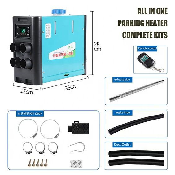 Портативный дизельный воздушный отопитель 2кВт/5кВт 12В/24В/220В