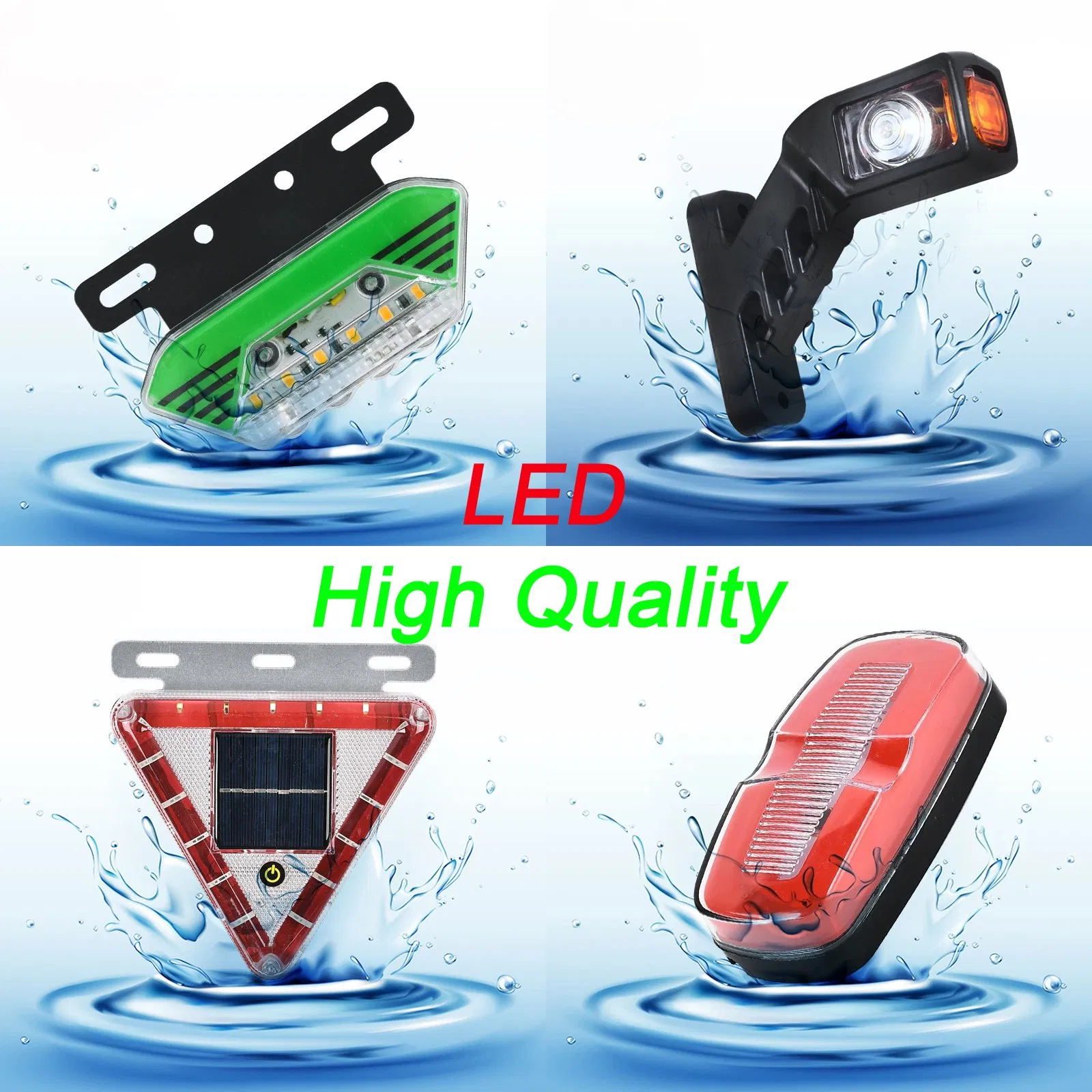 LED Truck Side Lights Trailer 12V24V Safety Driving Work Signal Clearance Indicator Light