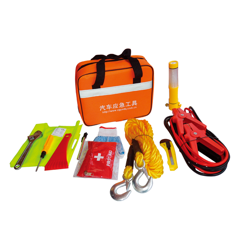 Justin Case Auto Safety Kit Travel Set Emergency Roadside Tools