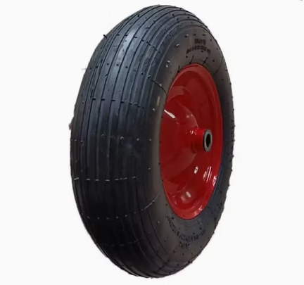 Heavy Duty Solid Rubber Polyurethane Foaming Flat Free PU Foam Trolley Wheel for Trolley 4.10/3.50-6 Truck Tire Wheelbarrow Wheels