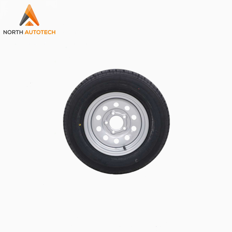 13" 6 Ply Radial Trailer Tire with St 175/80r13 - 5X4.5 (Silver Mod)