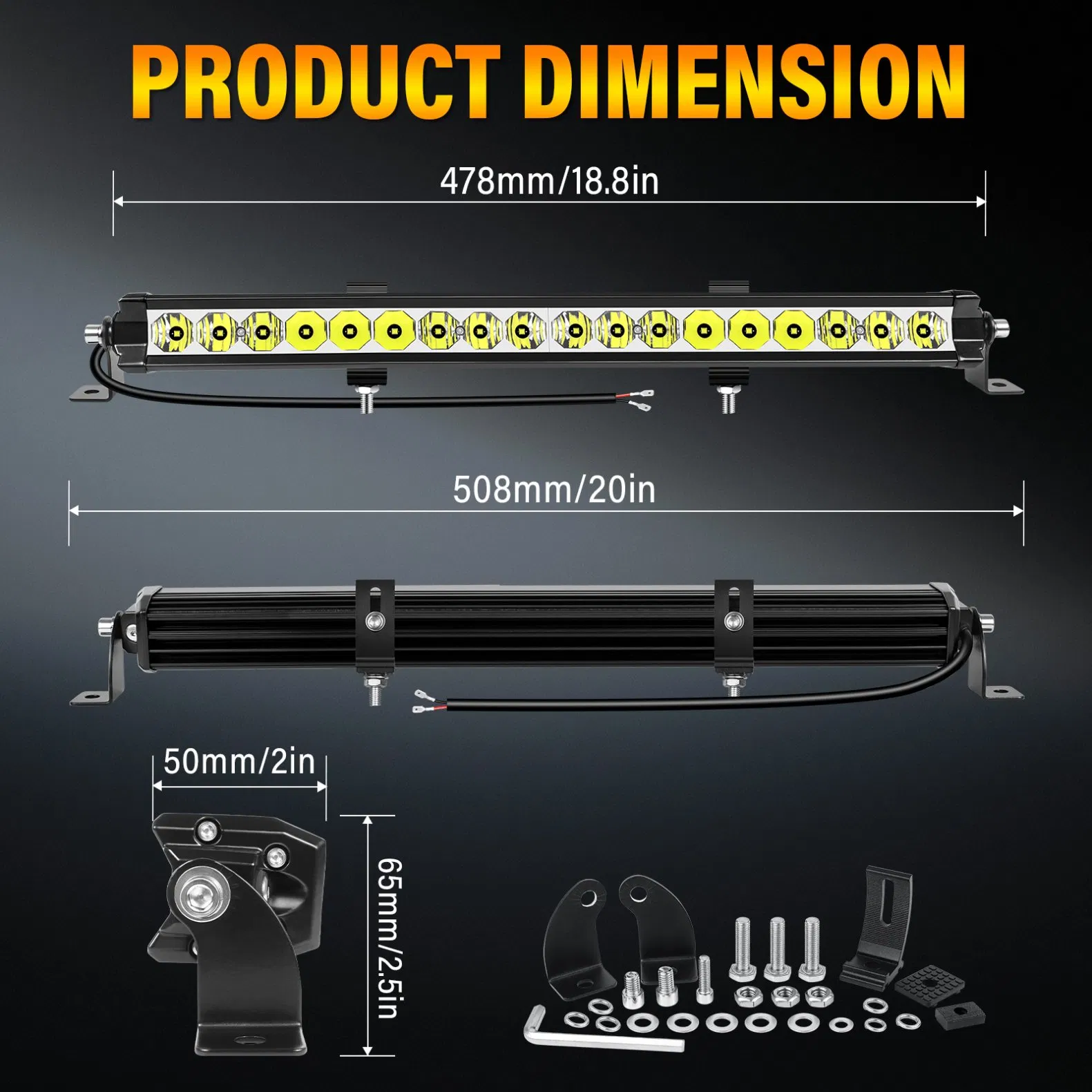 Truck Light - 20" Octa-Reflector - 6000K White - IP67 Rated for SUV ATV UTV