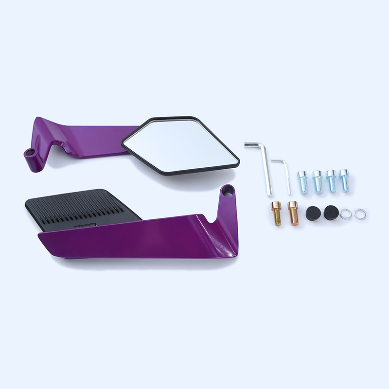 Colorful Wing Rearview Motorcycle Mirror Suitable for Motorbike ATV Ktm Modified Accessories Aluminum Alloy Rearview Mirror