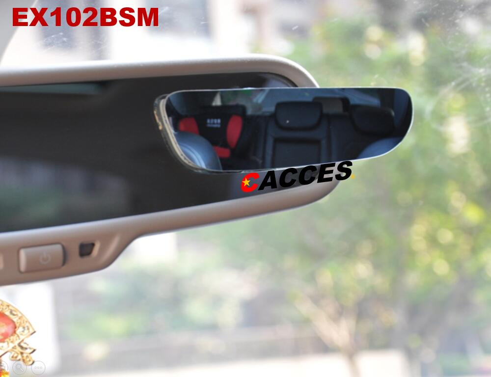 Blind Spot Car Mirror Anti-Dazzle, Rectangle Expansive View Adjustable Blind Mirror, HD Blue Glass Convex Rearview Mirror, Ultra-Thin Frameless Blind Spot Lens
