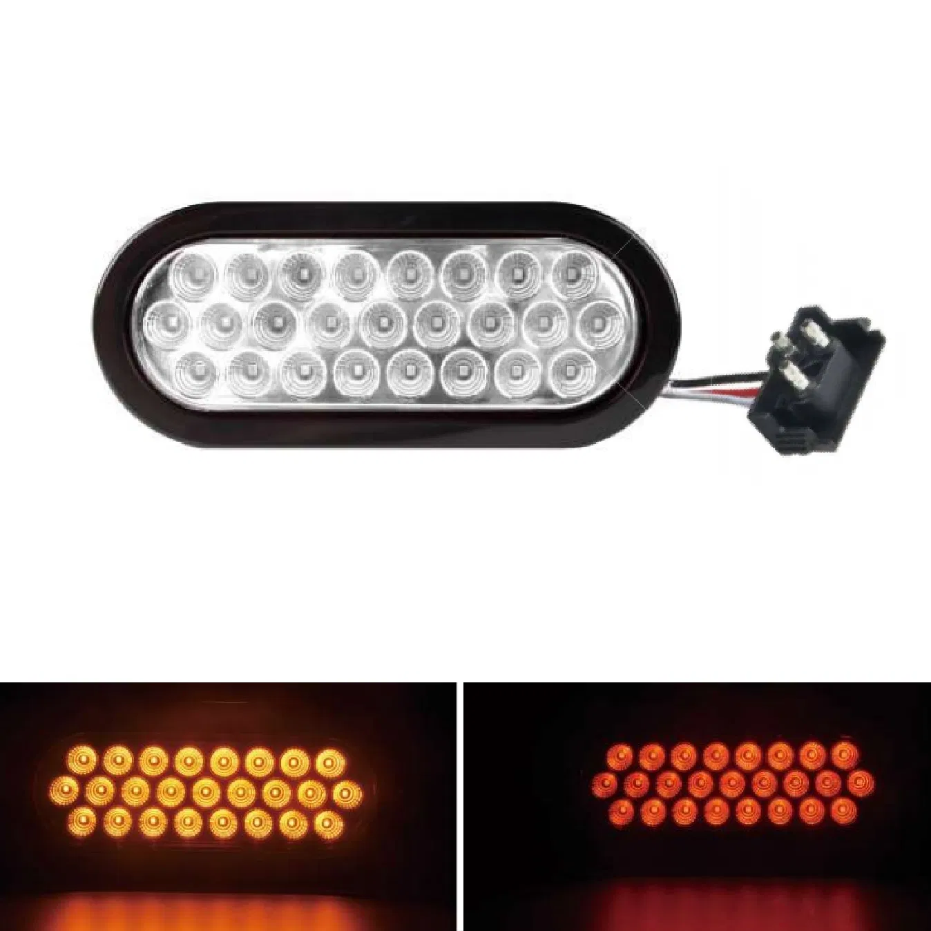 Светодиодный фонарь для трейлера 24V, овальный