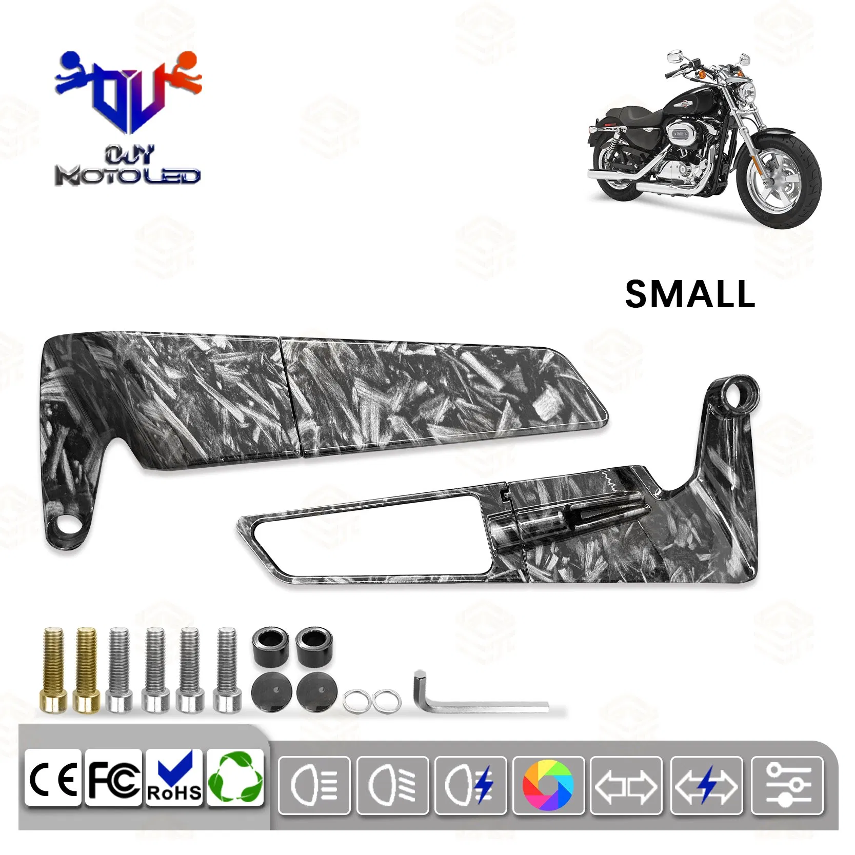 High Quality Motorcycle off-Road Vehicle Universal Rearview Mirror Accessories