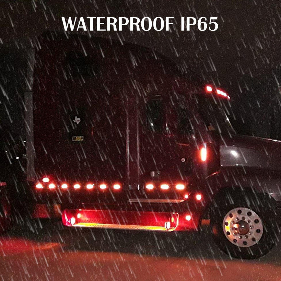 Красные боковые габаритные огни 2 дюйма для грузовиков и прицепов