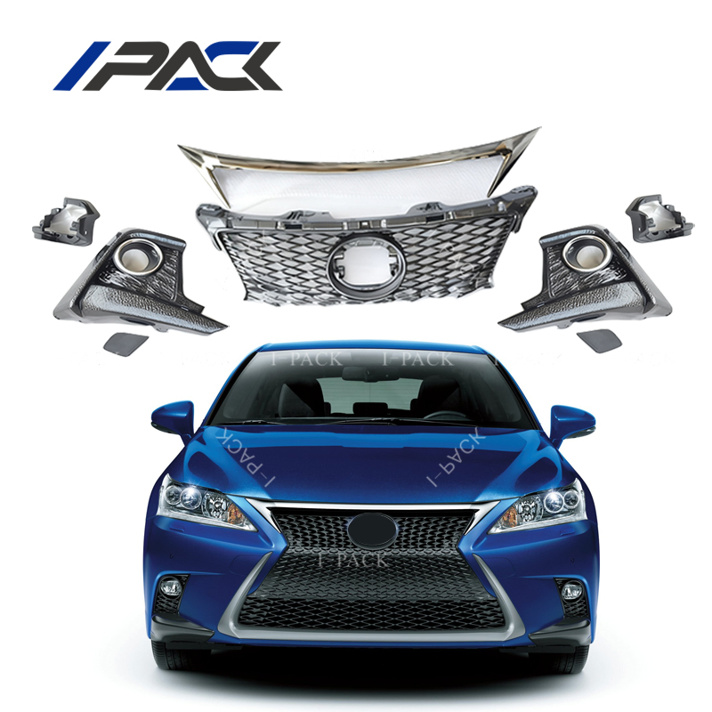 I-Pack Auto Spare Parts Body Kit Car Front Bumper Rear Bumper for Lexus CT200 CT200h 2011-2017 Upgrade to 2020