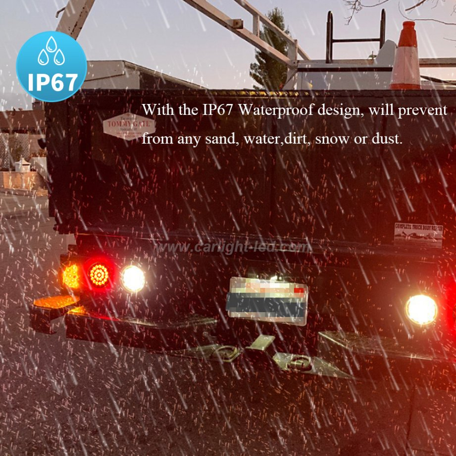 LED Tail Brake Reverse Light for Truck Trailer Tractor RV Ship Yacht