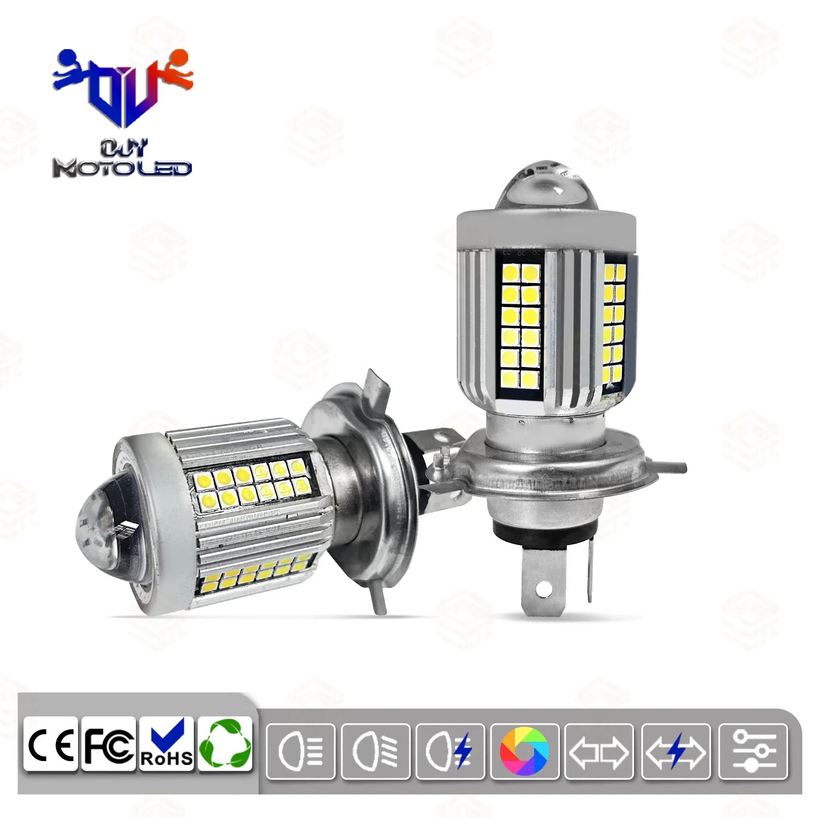 Long Life LED Single-Light Lens Headlights Safety Car Plug-in Lamp Adaptive Headlights Spotlight Electric Vehicles LED Headlights