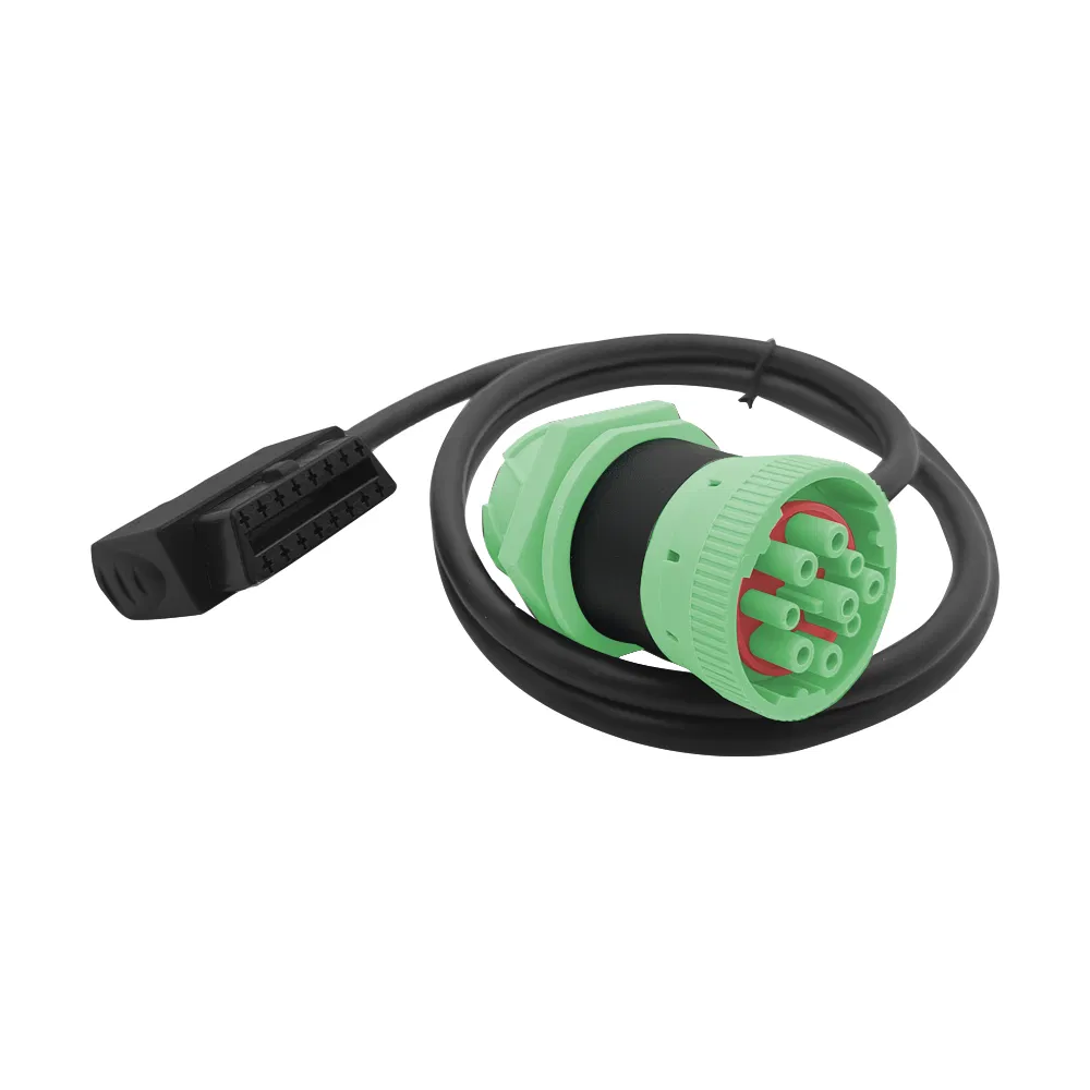 Кабель J1939 9pin - OBD2 16pin, угловой, двойной