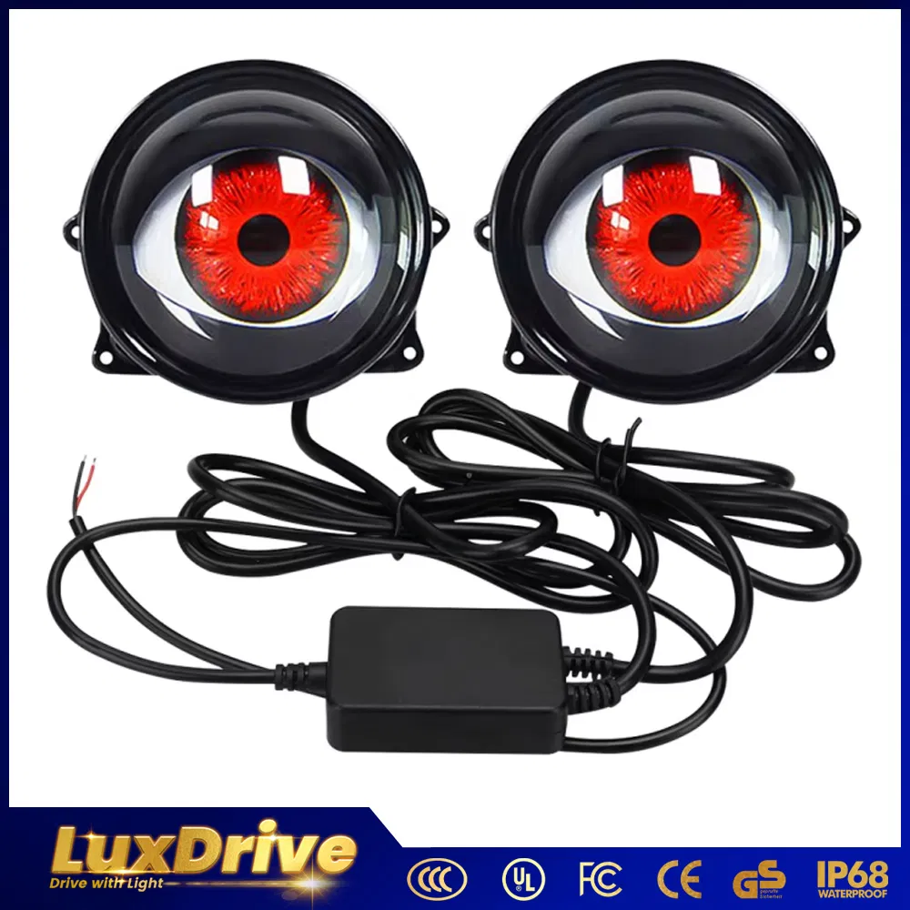 LED фара 3 дюйма с динамической подсветкой Devil Eye