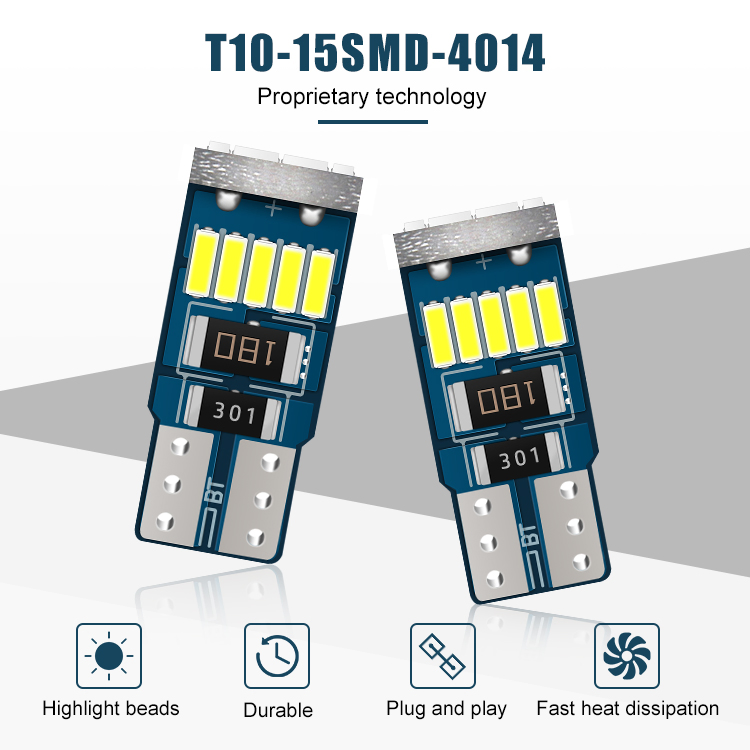 Светодиодная лампа BKR T10 W5W Canbus для авто